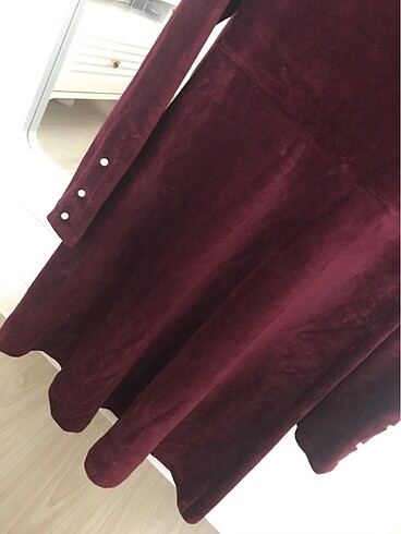 7 Yaş Beden bordo Renk Cocuk elbise