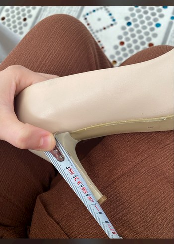 Bej Kadın Stiletto Topuklu Ayakkabı - Görsel 7