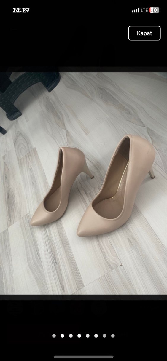 Bej Kadın Stiletto Topuklu Ayakkabı - Görsel 2