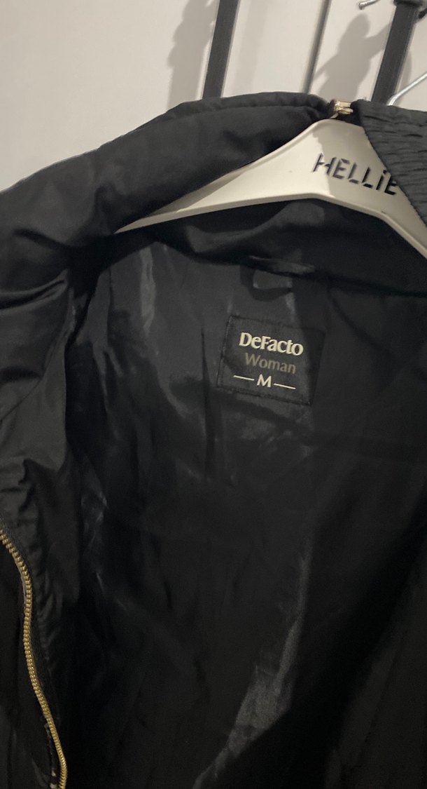 Kadın Siyah Uzun Kürklü Kışlık Mont - Görsel 2