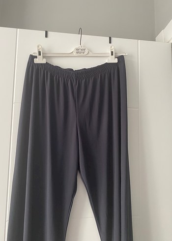 Gri Pilili Geniş Kesim Kadın Pantolon - Görsel 2