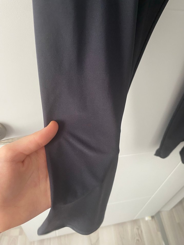 Gri Pilili Geniş Kesim Kadın Pantolon - Görsel 3