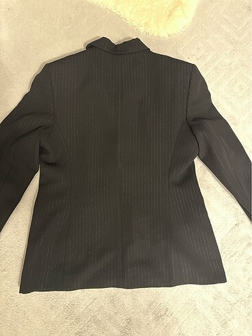 Orijinal İpekyol kendinden simli ceket pantolon takım - Görsel 7