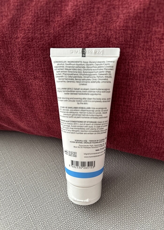 Homm bitkisel beyazlatıcı krem ambalajı üzerinde açılmamış - Görsel 3