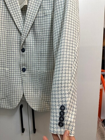 Mavi renkli 48 beden erkek ceket - Görsel 2