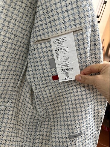 Mavi renkli 48 beden erkek ceket - Görsel 4