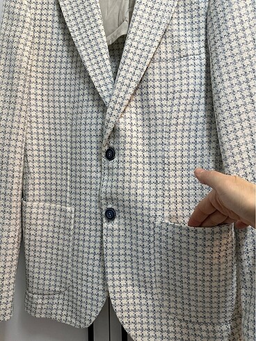 Mavi renkli 48 beden erkek ceket - Görsel 3