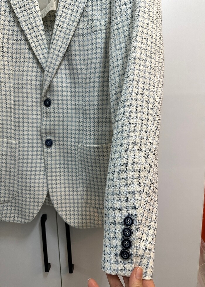 Mavi renkli 48 beden erkek ceket - Görsel 2