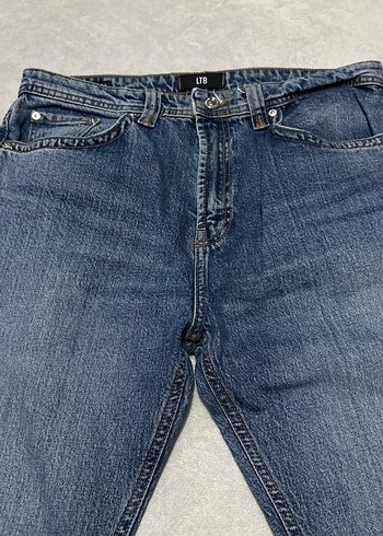 Gri Tonlarda Lacivert Erkek Denim Pantolon bel 42 cm - Görsel 3