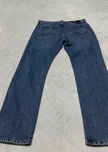 Gri Tonlarda Lacivert Erkek Denim Pantolon bel 42 cm - Görsel 5