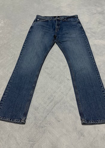 Gri Tonlarda Lacivert Erkek Denim Pantolon bel 42 cm - Görsel 2