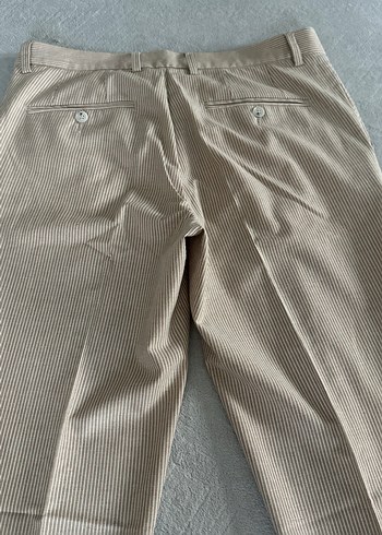 Bej Pilili çizgili Erkek Ofis Pantolonu bir kez giyildi - Görsel 5