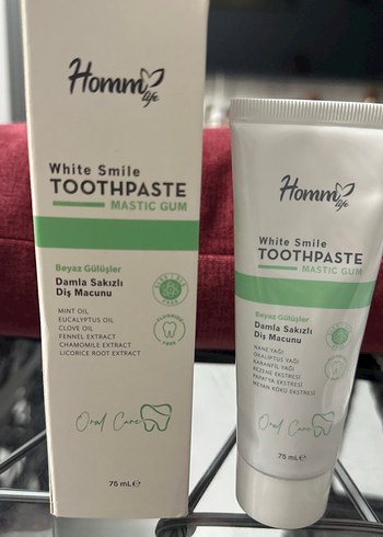 Homm Life Damla Sakızlı Doğal Özlü Diş Macunu 75 ml - Görsel 6