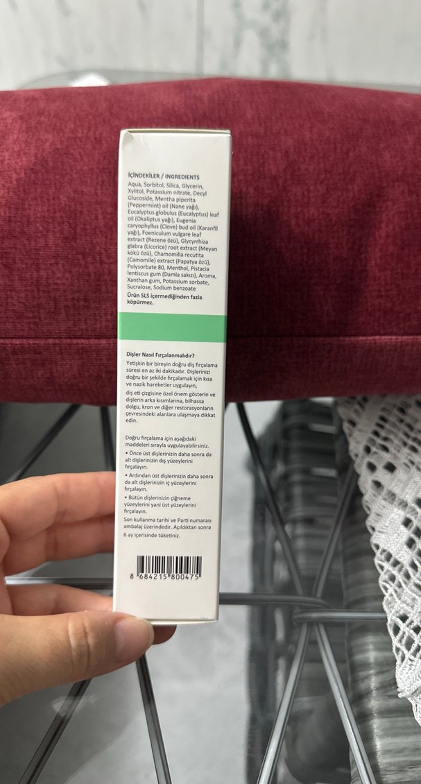 Homm Life Damla Sakızlı Doğal Özlü Diş Macunu 75 ml - Görsel 5