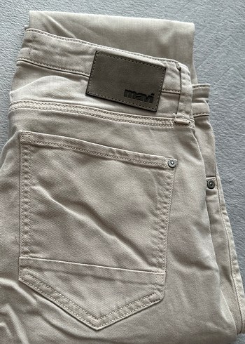 Bej Regular Fit Keten Erkek Pantolon - Görsel 6