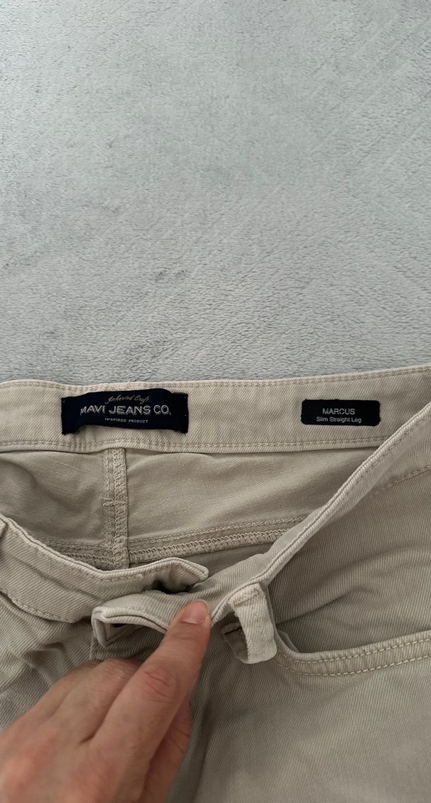 Bej Regular Fit Keten Erkek Pantolon - Görsel 2