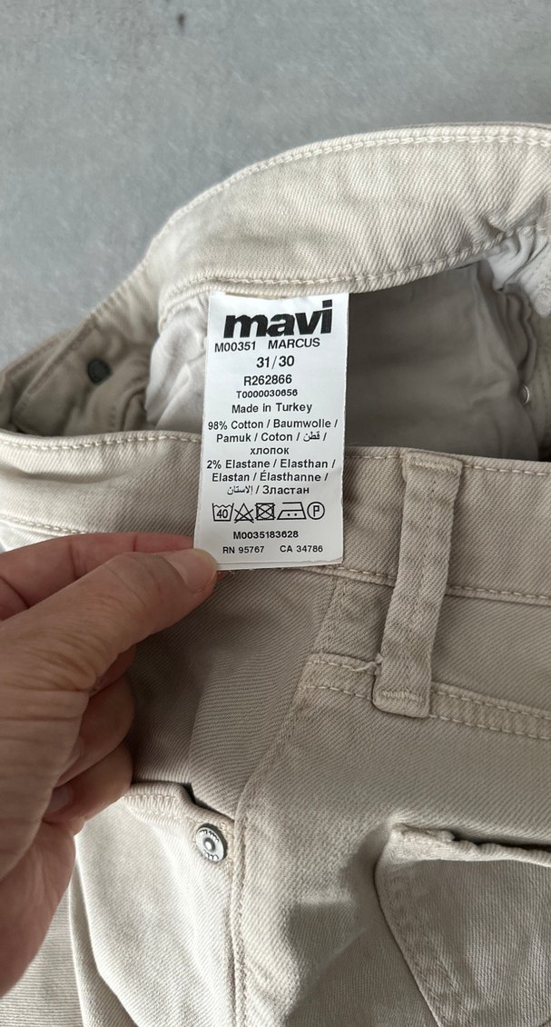 Bej Regular Fit Keten Erkek Pantolon - Görsel 3