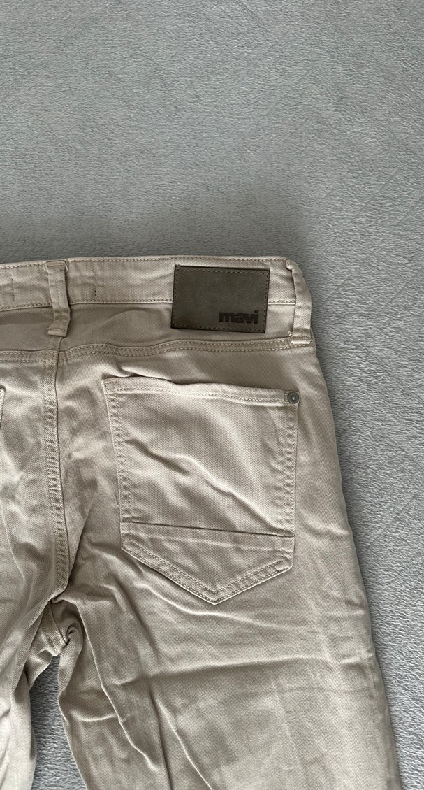 Bej Regular Fit Keten Erkek Pantolon - Görsel 5