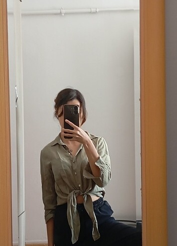 Crop gömlek