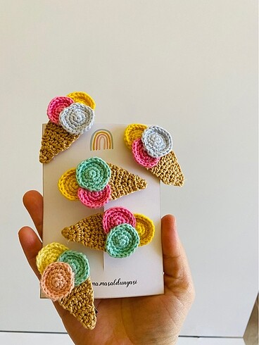 Amigurumi dondurma toka