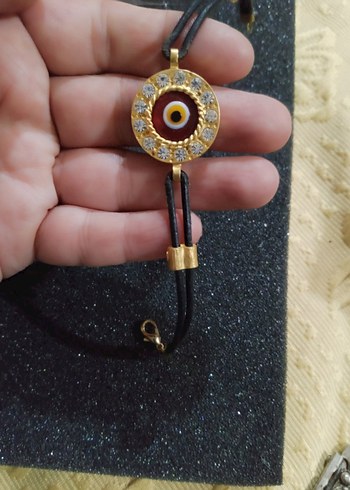 Renkli Nazar Boncuklu kayış detaylı Bileklik - Görsel 2