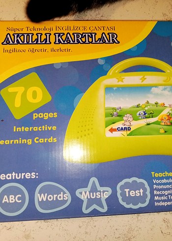 Yeşil Pastel Renkli akıllı kartlar, ingilizce öğretir,ilerletir - Görsel 2