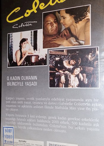 Colette - Klaus Maria Brandauer VHS Kaset - Görsel 2