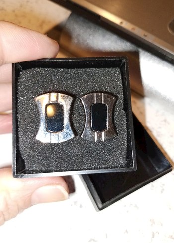 Siyah Gotik Erkek Kol Düğmeleri - Görsel 7