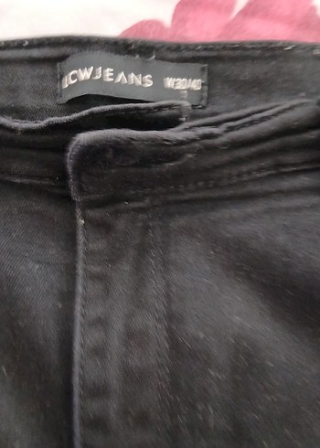 LC Waikiki Siyah Normal Boy Kadın Kumaş Pantolon