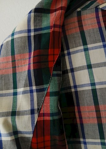 Kadın Ekose Desenli Uzun Salaş sabahlık - Görsel 4