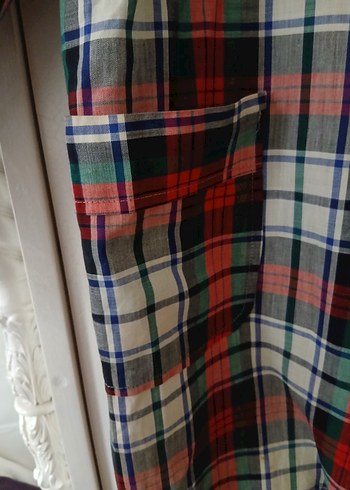 Kadın Ekose Desenli Uzun Salaş sabahlık - Görsel 2