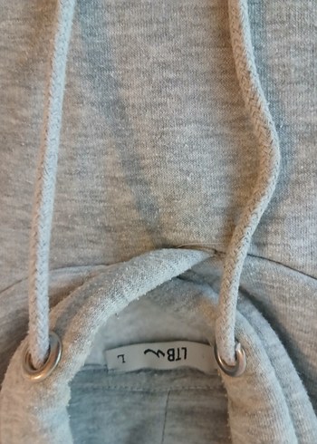 Gri Kapüşonlu Kadın Sweatshirt LTB - Görsel 2