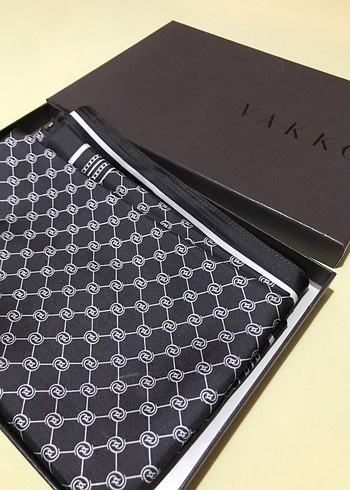 Vakko Acı Kahve Desenli Şal