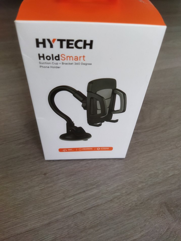 360° Dönerli Siyah Telefon Tutucu - Görsel 2