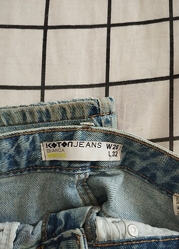 l Beden mavi Renk Koton Jeans