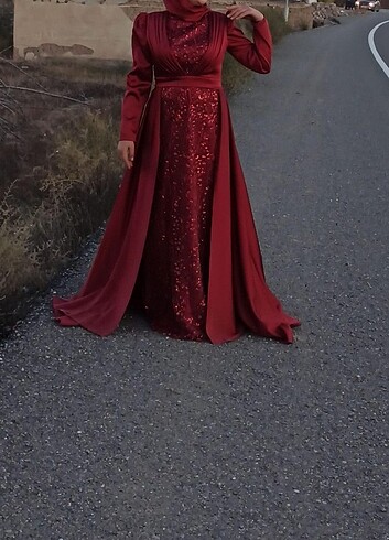 Trendyol & Milla Bordo abiye