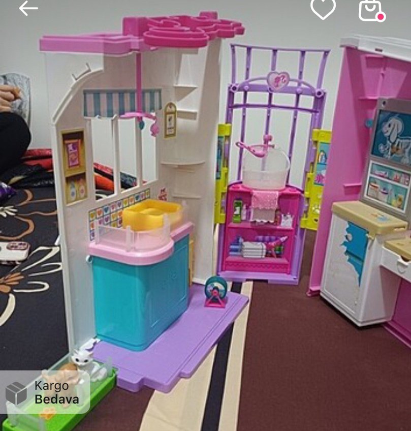 Pastel Pembe Oyuncak Ev Seti - Görsel 3