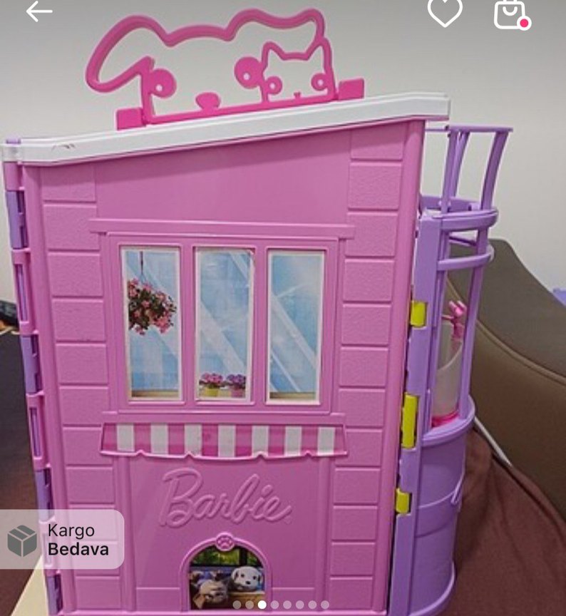 Pastel Pembe Oyuncak Ev Seti - Görsel 5