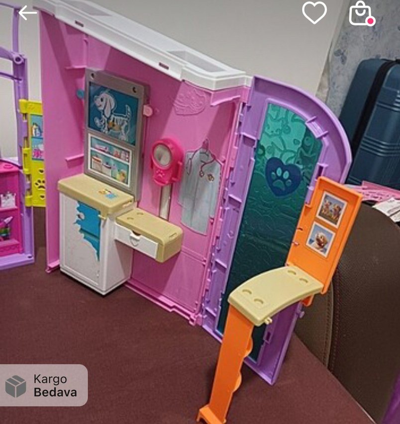 Pastel Pembe Oyuncak Ev Seti - Görsel 4