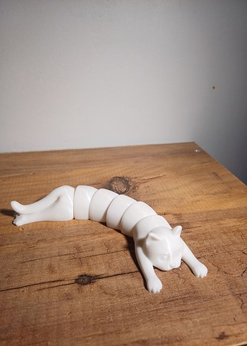 Beyaz Kedi Figürin - Görsel 2