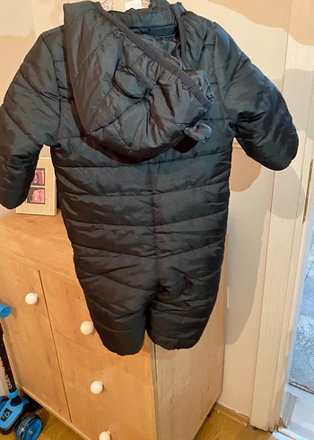 Siyah Fermuarlı Bebek Tulumu - Görsel 2