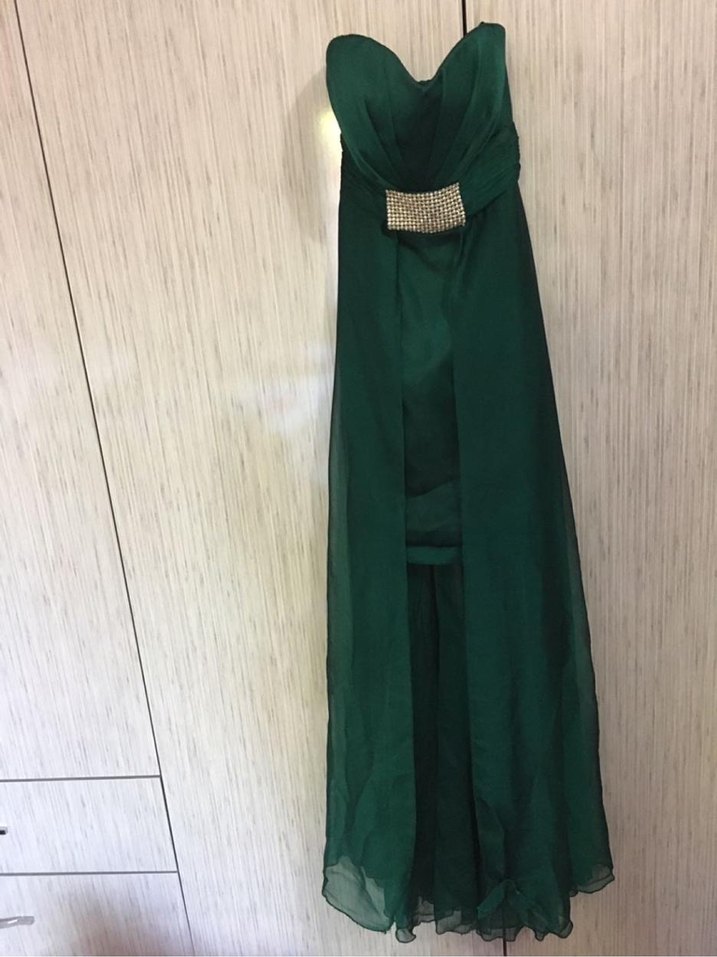 İçi kısa arkası uzun model abiye bir defa giyildi 34 beden - Görsel 3