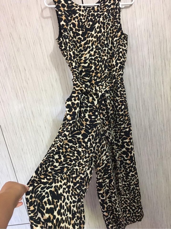 Kahverengi Leopar Desenli tulum boyum uzun bana kısa oldu yeni - Görsel 2