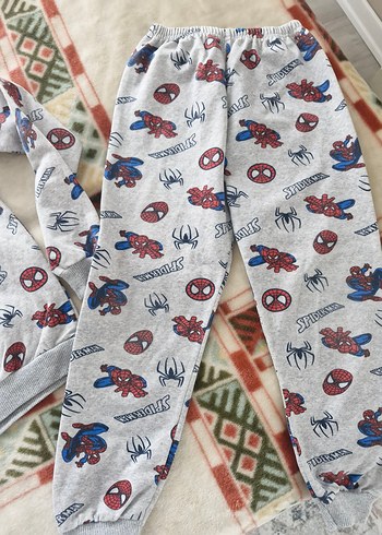 Gri Baskılı Çocuk Pijama Takımı - Görsel 3