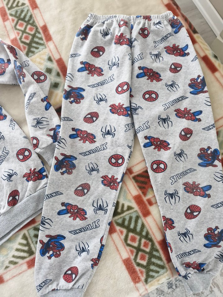 Gri Baskılı Çocuk Pijama Takımı - Görsel 3