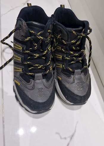 Sarı Detaylı Gri Erkek Çocuk Bağcıklı Bot - Görsel 2