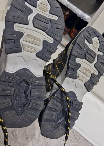 Sarı Detaylı Gri Erkek Çocuk Bağcıklı Bot - Görsel 5