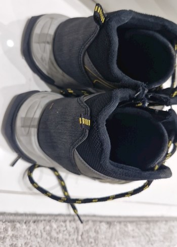 Sarı Detaylı Gri Erkek Çocuk Bağcıklı Bot - Görsel 3