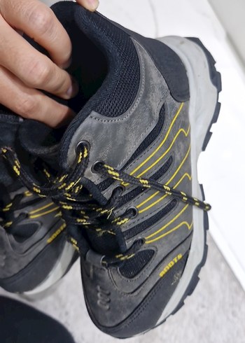 Sarı Detaylı Gri Erkek Çocuk Bağcıklı Bot - Görsel 4