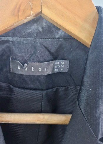 Siyah Kadın Düğmeli Ofis Blazeri sik yeni 1 kere giyildi - Görsel 3